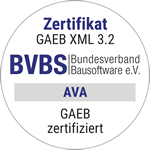 GAEB Zertifikat - AVA